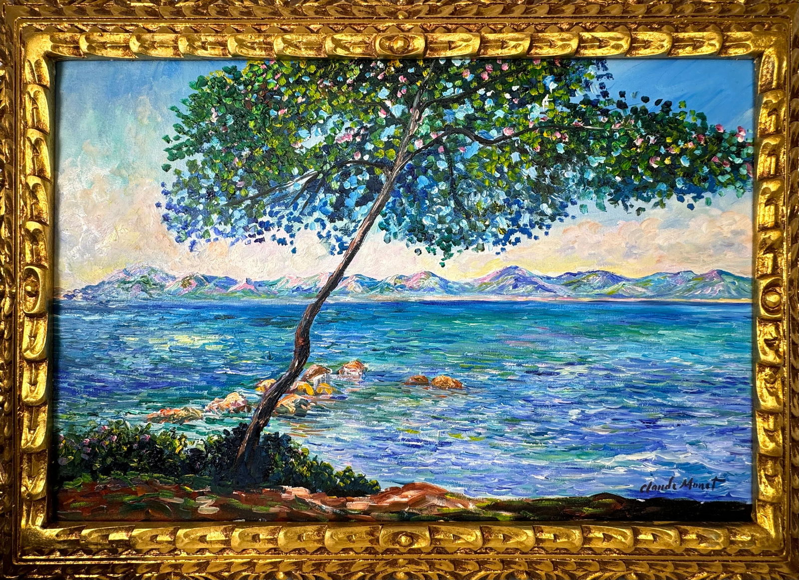 Claude Monet French (Oil on canvas painting) Style of (1 of 4)