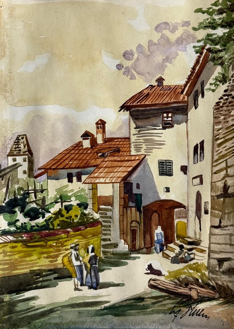 Adolf Hitler (Drawing on Paper Painting) Style of (1 of 4)