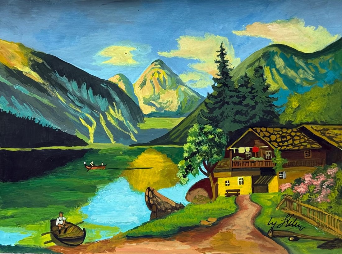 Adolf Hitler (Drawing on Paper Painting) Style of (1 of 4)