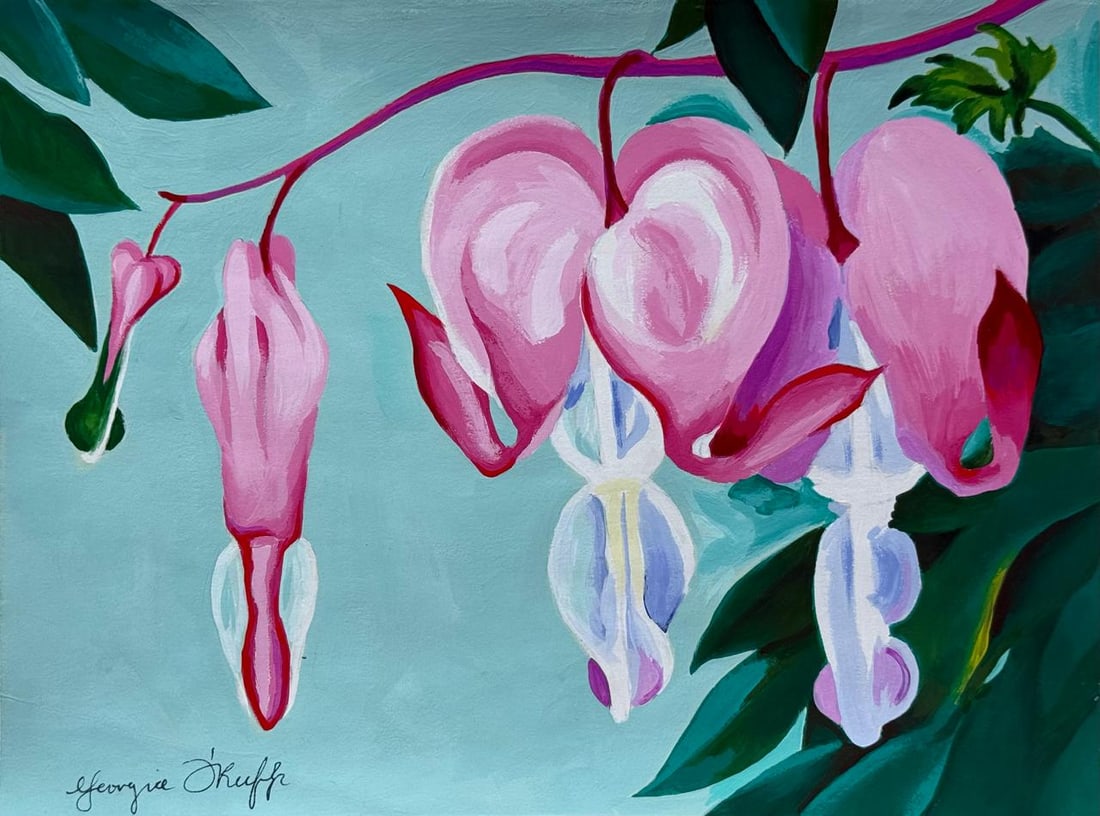 Georgia O'Keeffe (Drawing on Paper Painting) Style of (1 of 4)