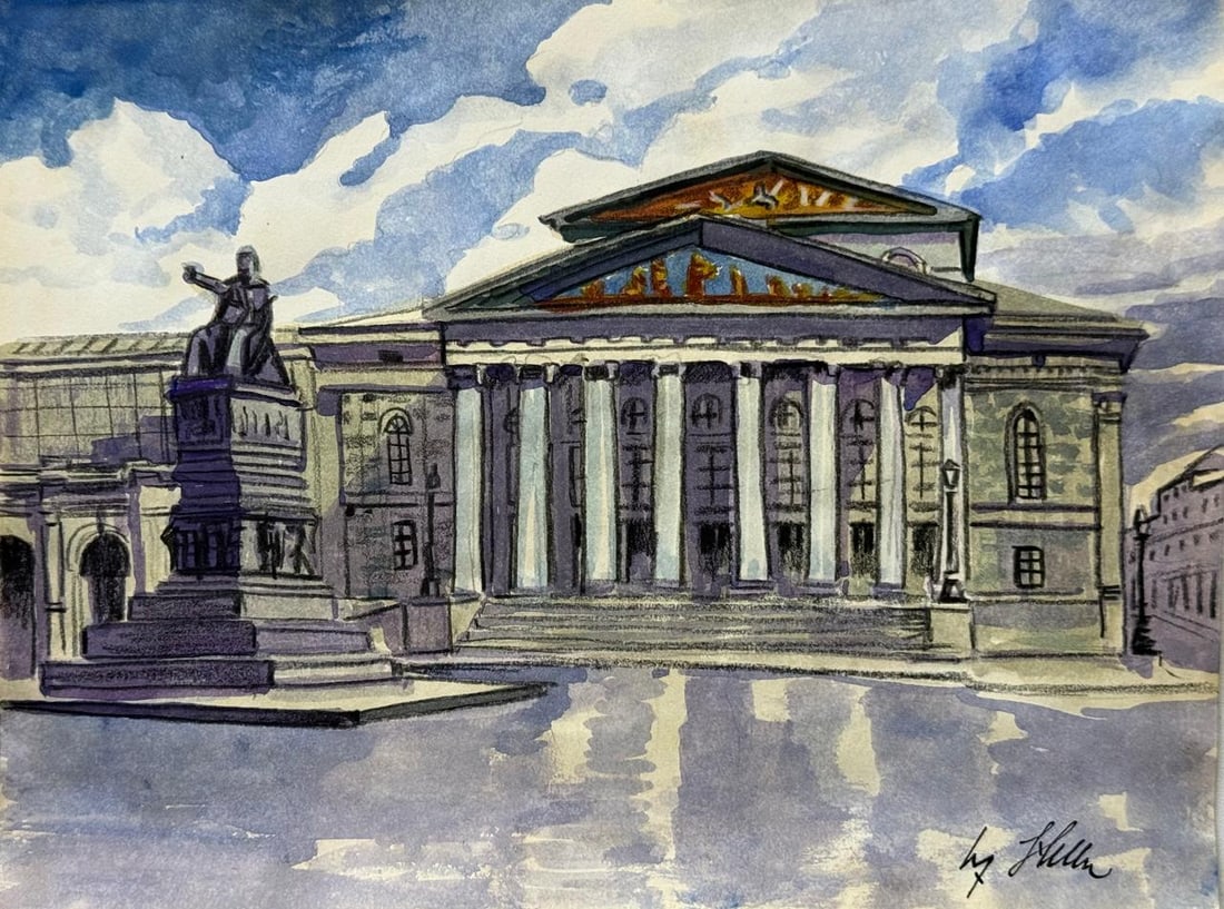 Adolf Hitler (Drawing on Paper Painting) Style of (1 of 4)