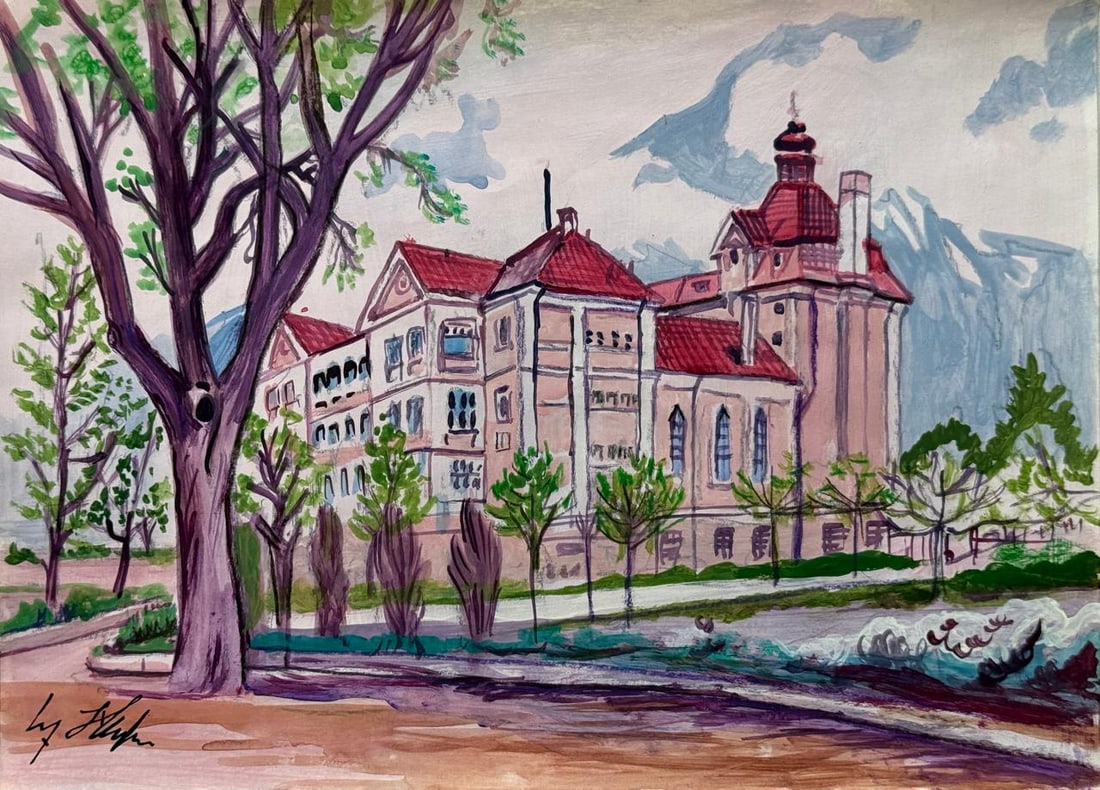 Adolf Hitler (Drawing on Paper Painting) Style of (1 of 4)