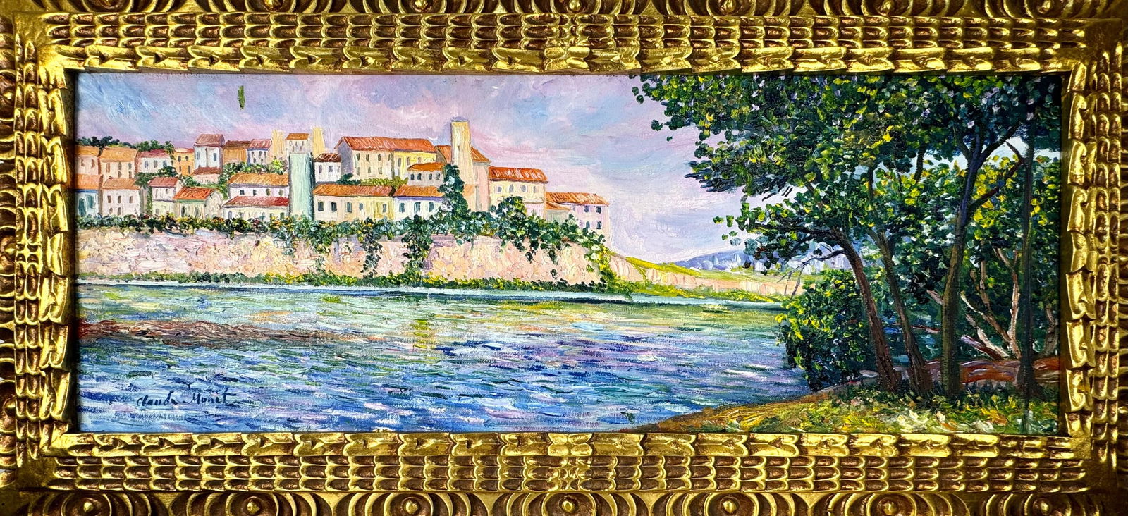 Claude Monet French (Oil on canvas painting) Style of (1 of 4)