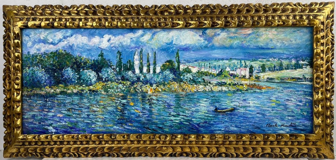 Claude Monet French (Oil on canvas painting) Style of (1 of 4)