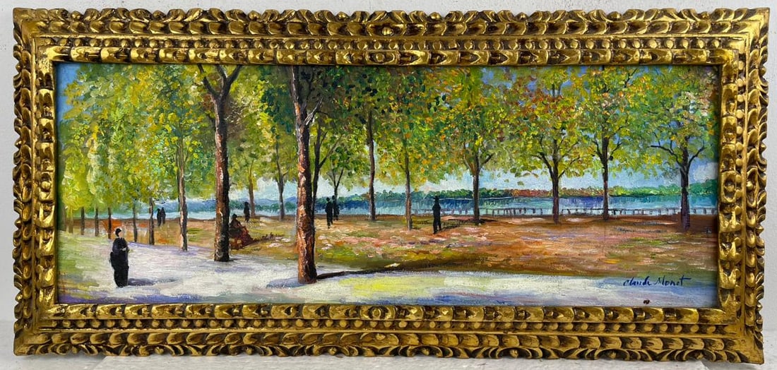 Claude Monet French (Oil on canvas painting) Style of (1 of 4)