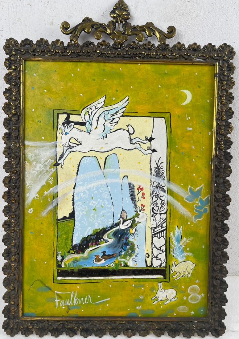 Henry Faulkner (Oil on cardboard painting) Style of (1 of 4)