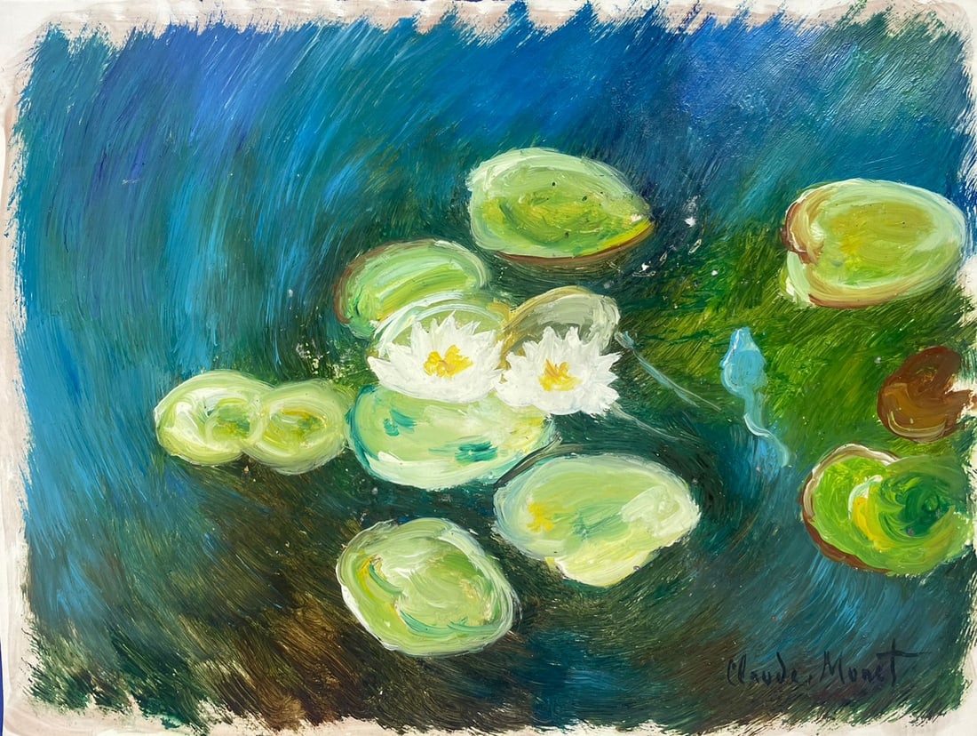 Claude Monet French (Drawing on Paper Painting) Style of (1 of 2)