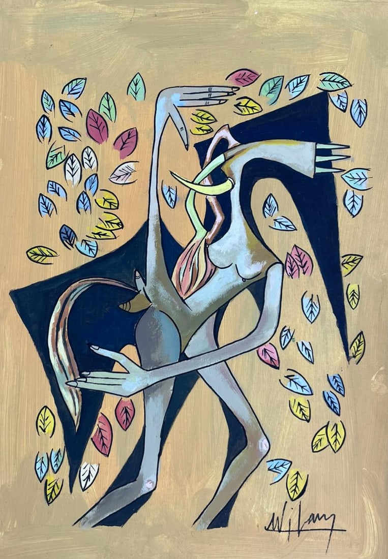 Wifredo Lam (Drawing on Paper Painting) Style of (1 of 2)