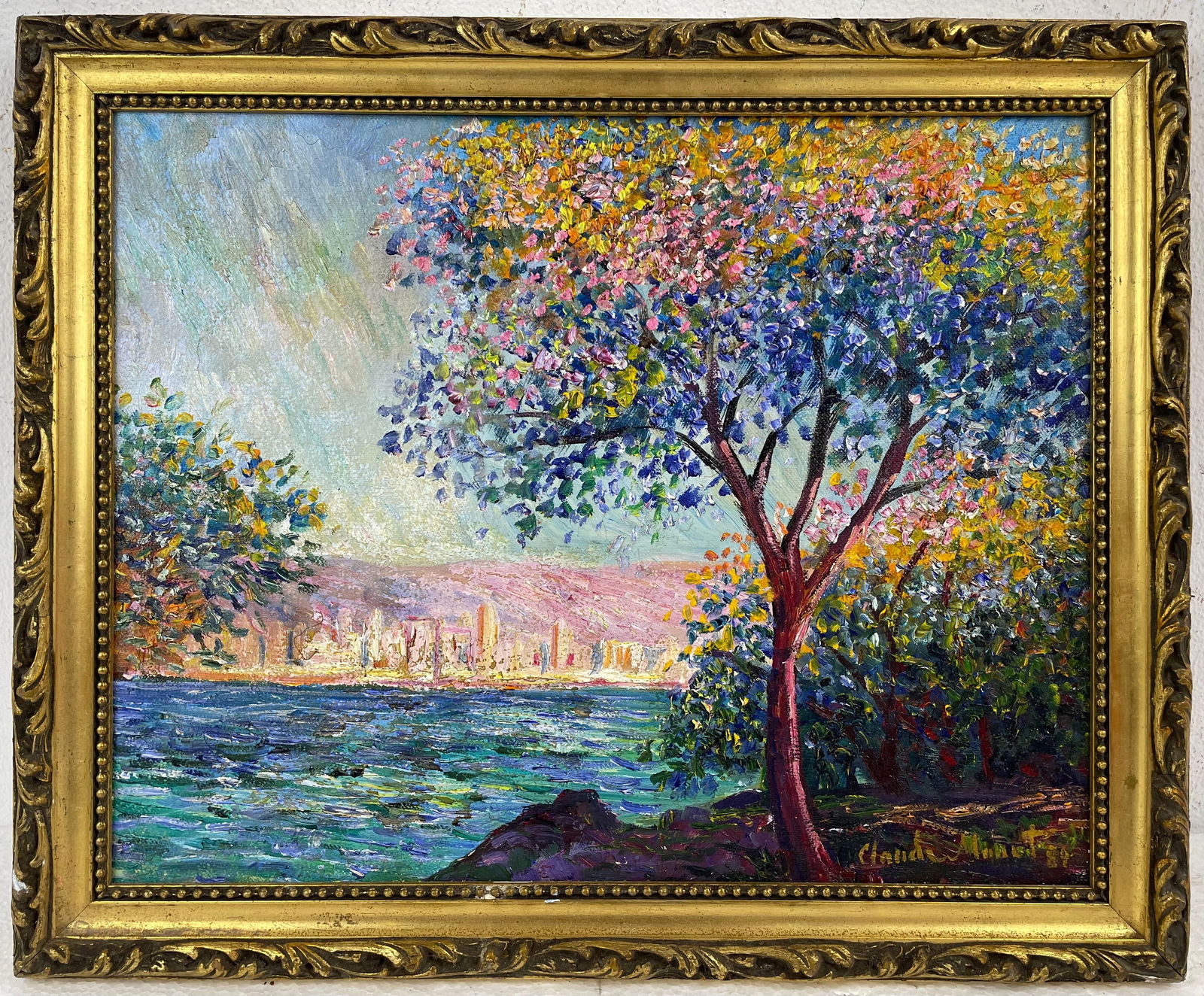 Claude Monet French (Oil on canvas painting) Style of (1 of 4)