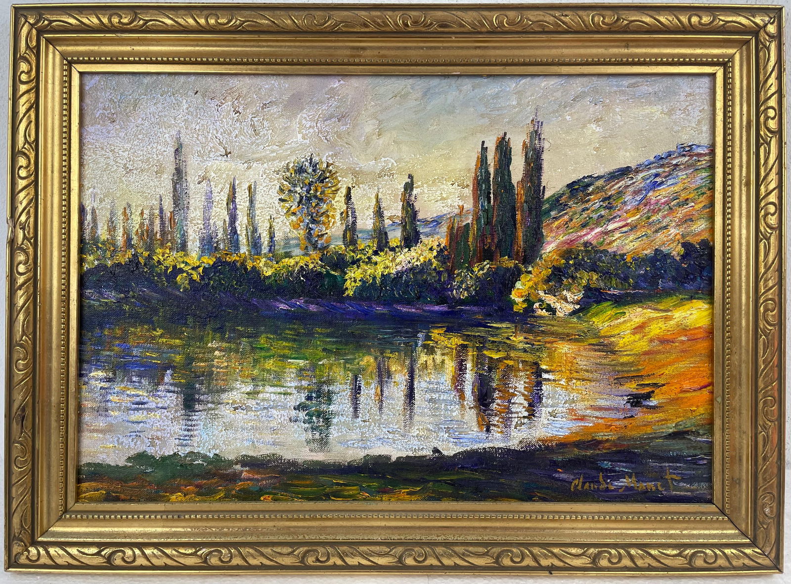 Claude Monet French (Oil on canvas painting) Style of (1 of 4)
