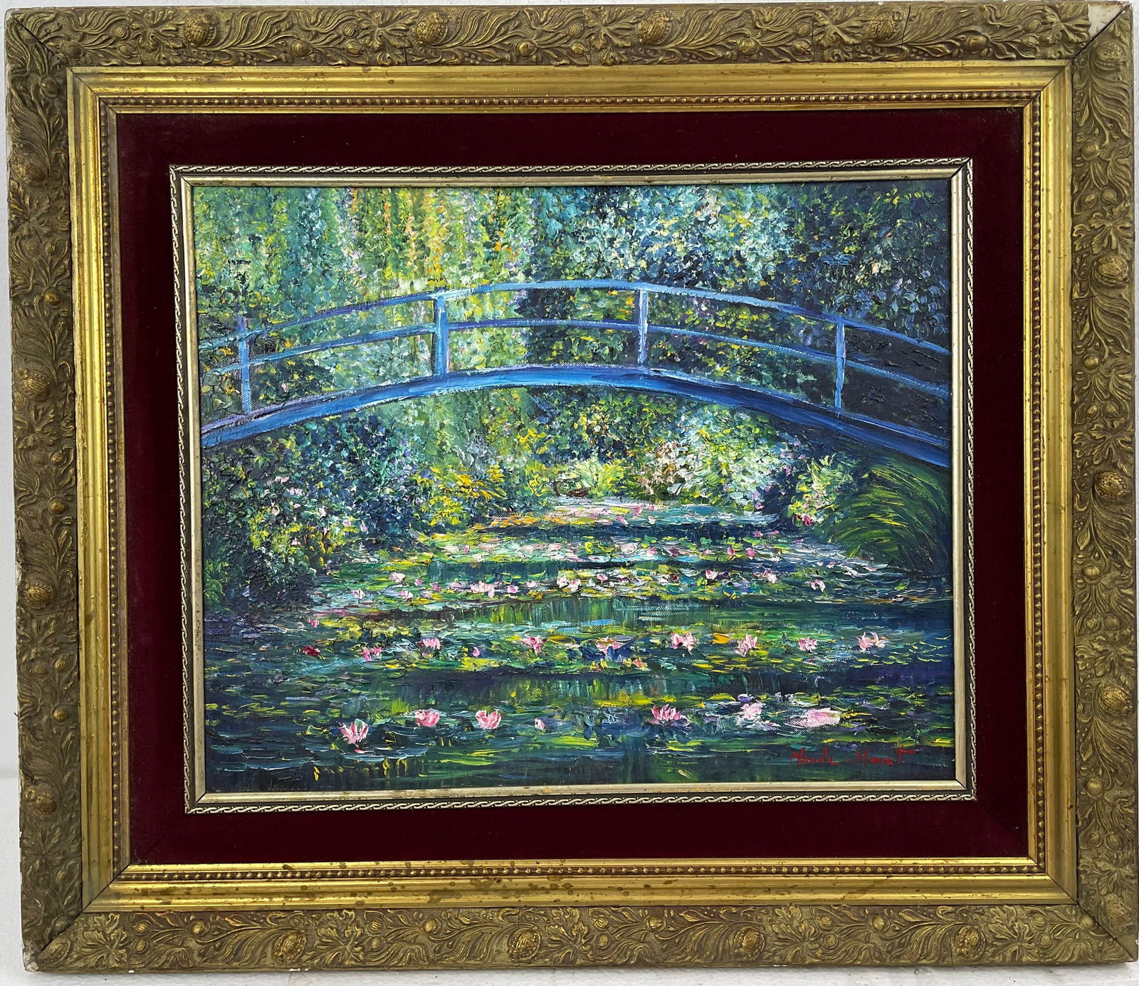Claude Monet French (Oil on cardboard painting) Style of (1 of 4)