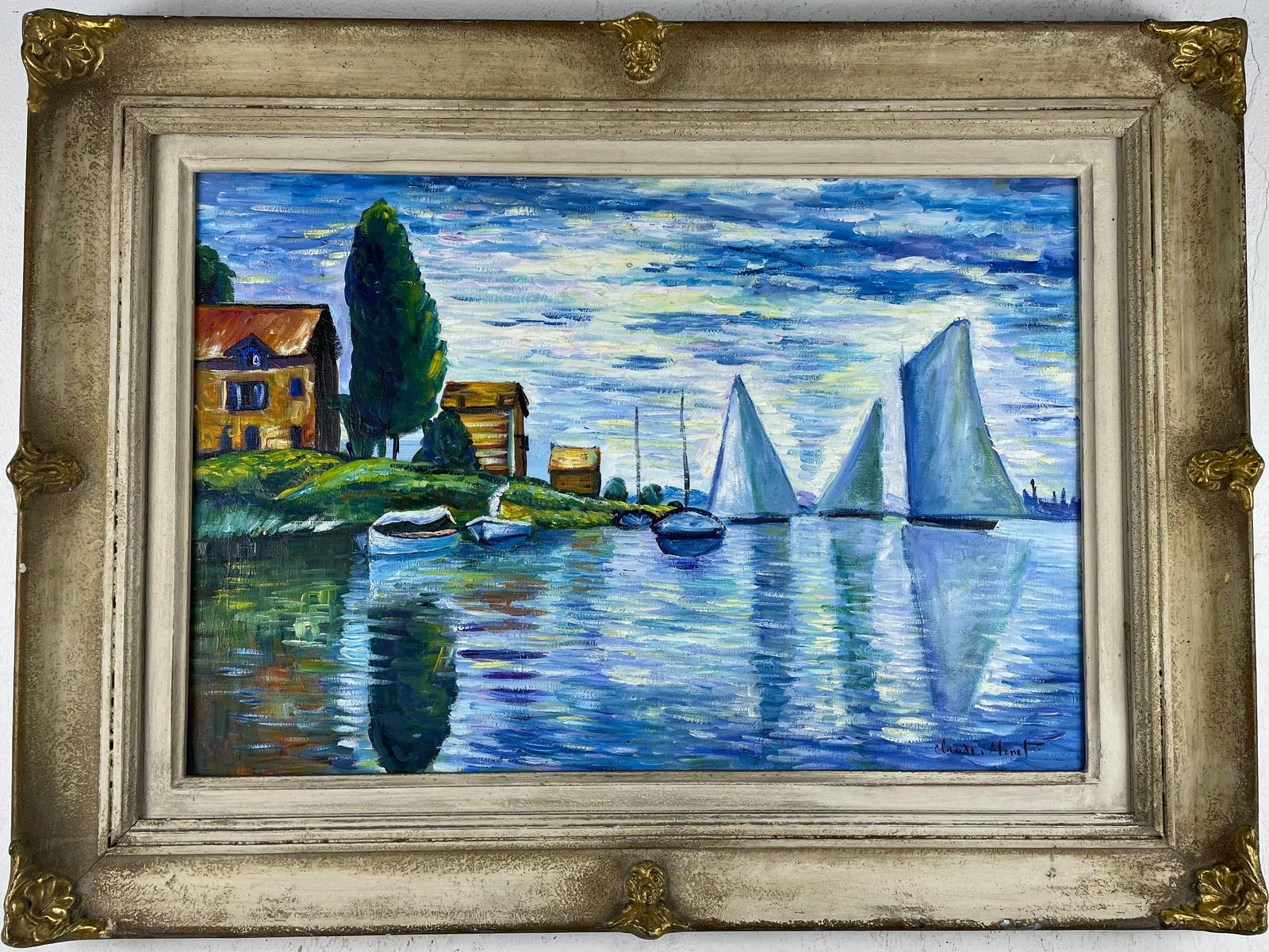 Claude Monet French (Oil on canvas painting) Style of (1 of 4)