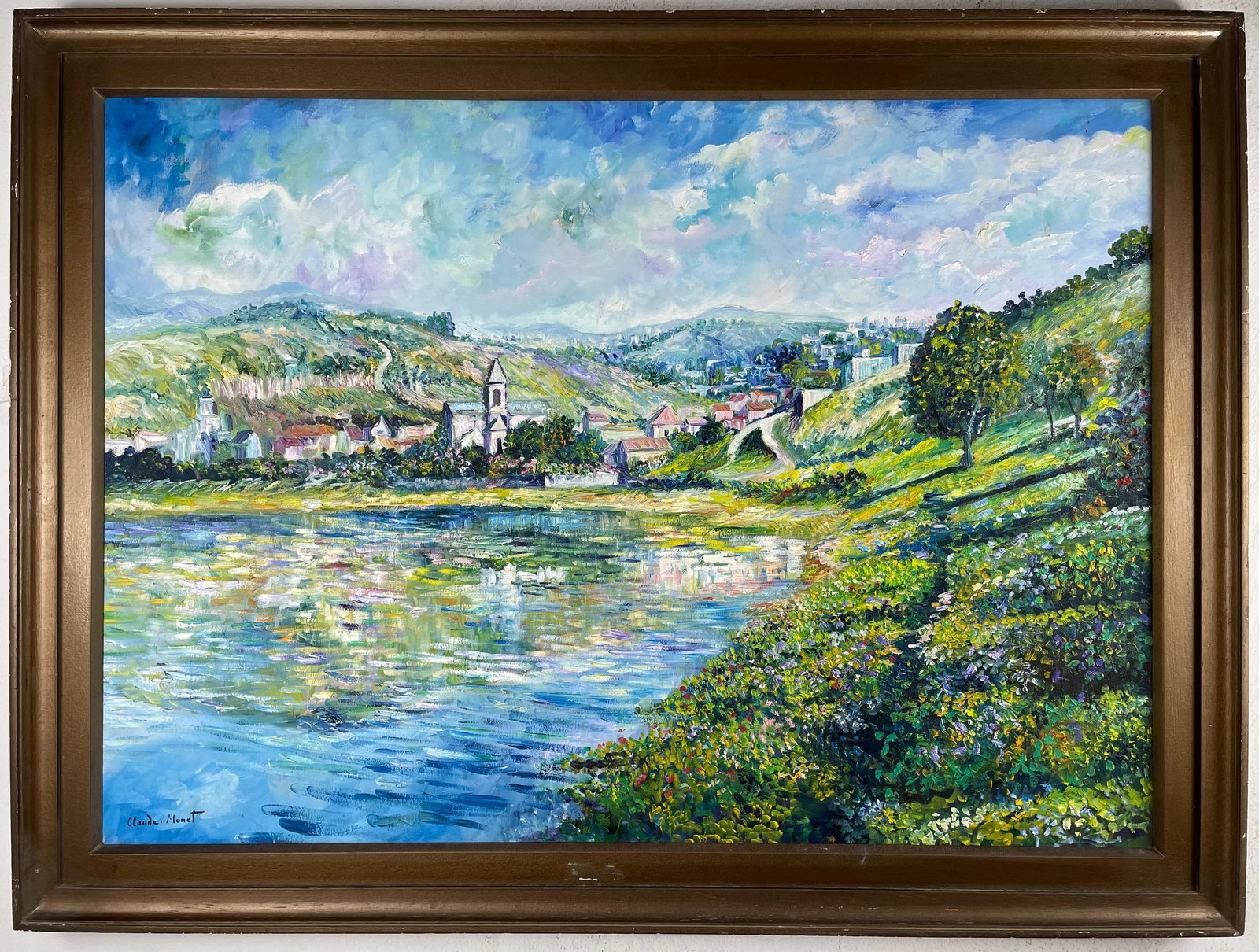 Claude Monet French (Oil on canvas painting) Style of (1 of 4)