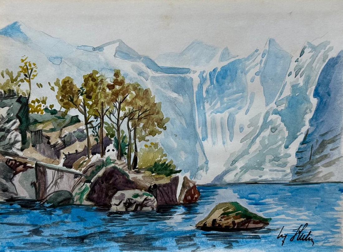 Adolf Hitler (Drawing on Paper Painting) Style of (1 of 4)