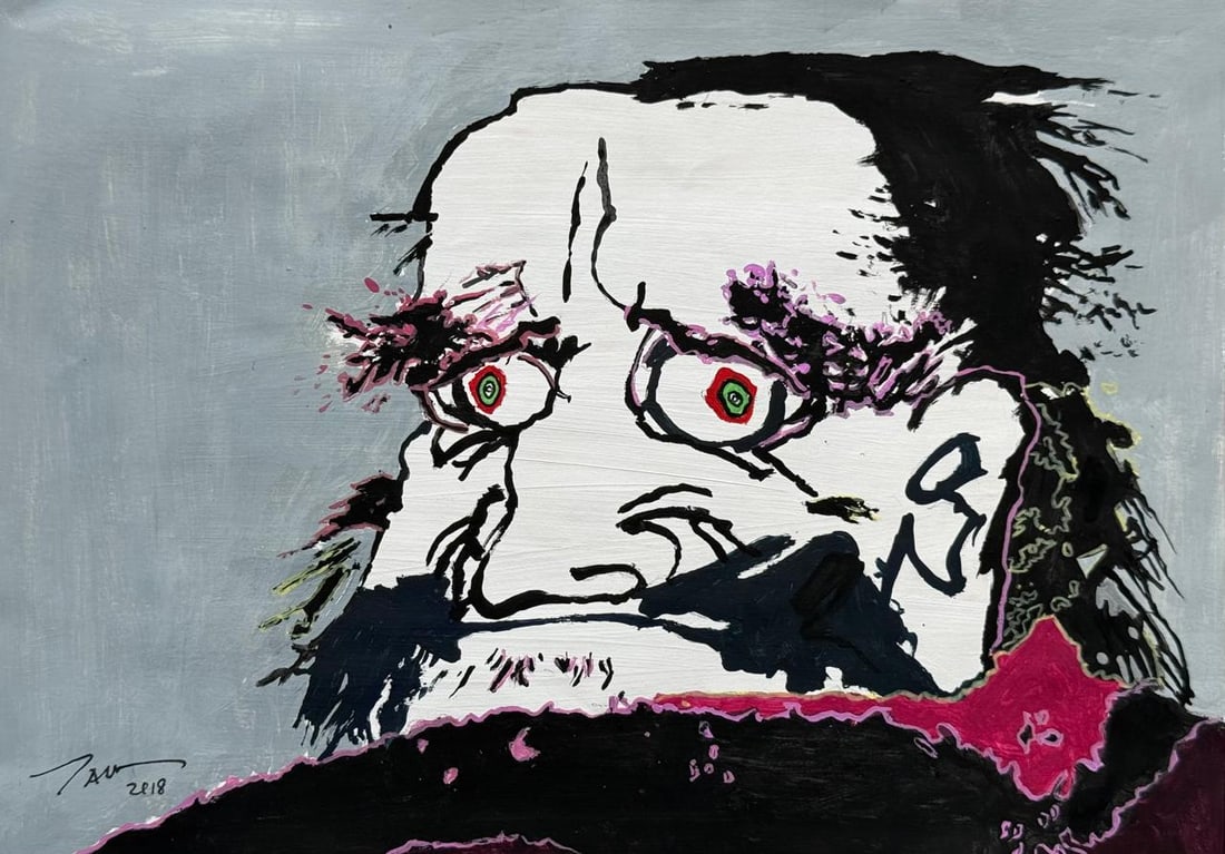 Takashi Murakami (Drawing on Paper Painting) Style of: Drawing on paper 8½ x 12 inches, rendered in the style of Takashi Murakami, born February 1, 1962 is a Japanese contemporary artist. Condition Report. Provenance: Private Collection. We are her