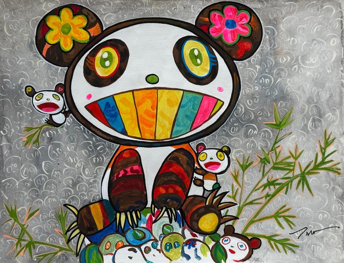 Takashi Murakami (Drawing on Paper Painting) Style of (1 of 4)