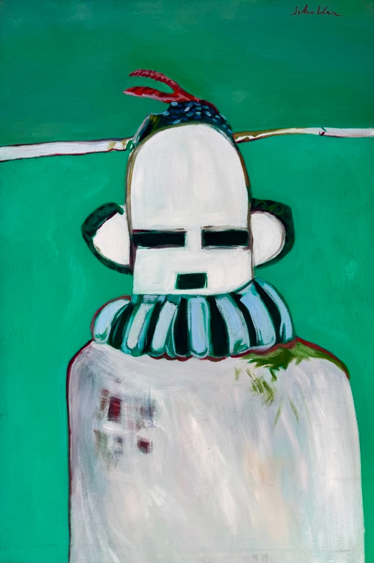 Fritz Scholder (Oil on canvas painting) Style of (1 of 3)