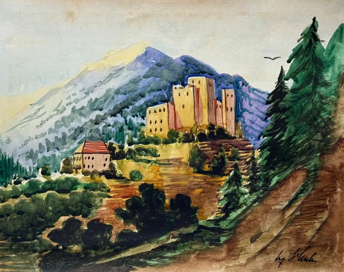 Adolf Hitler (Drawing on Paper Painting) Style of (1 of 4)