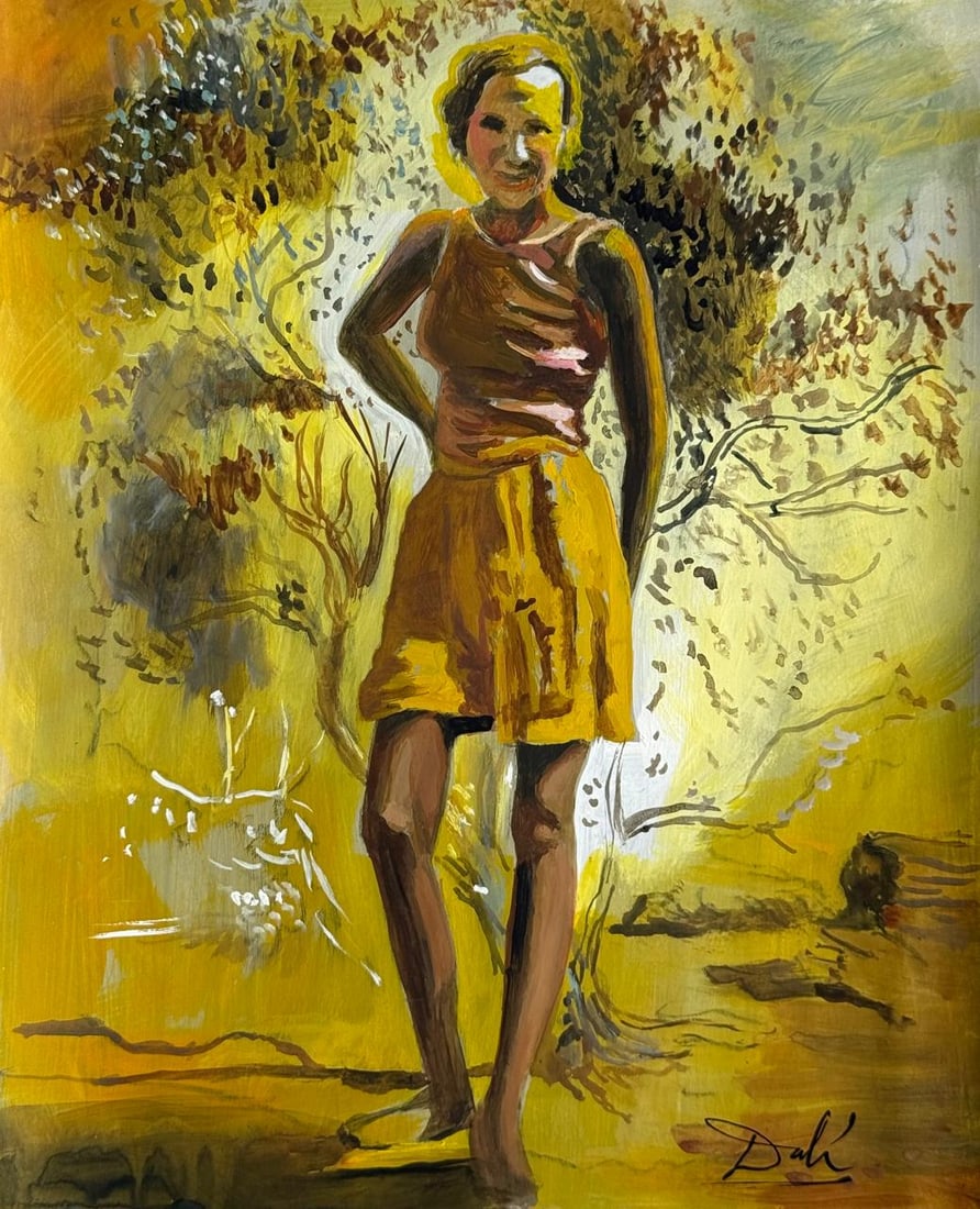 Salvador Dali Spanish (Drawing on Paper Painting) Style of (1 of 4)