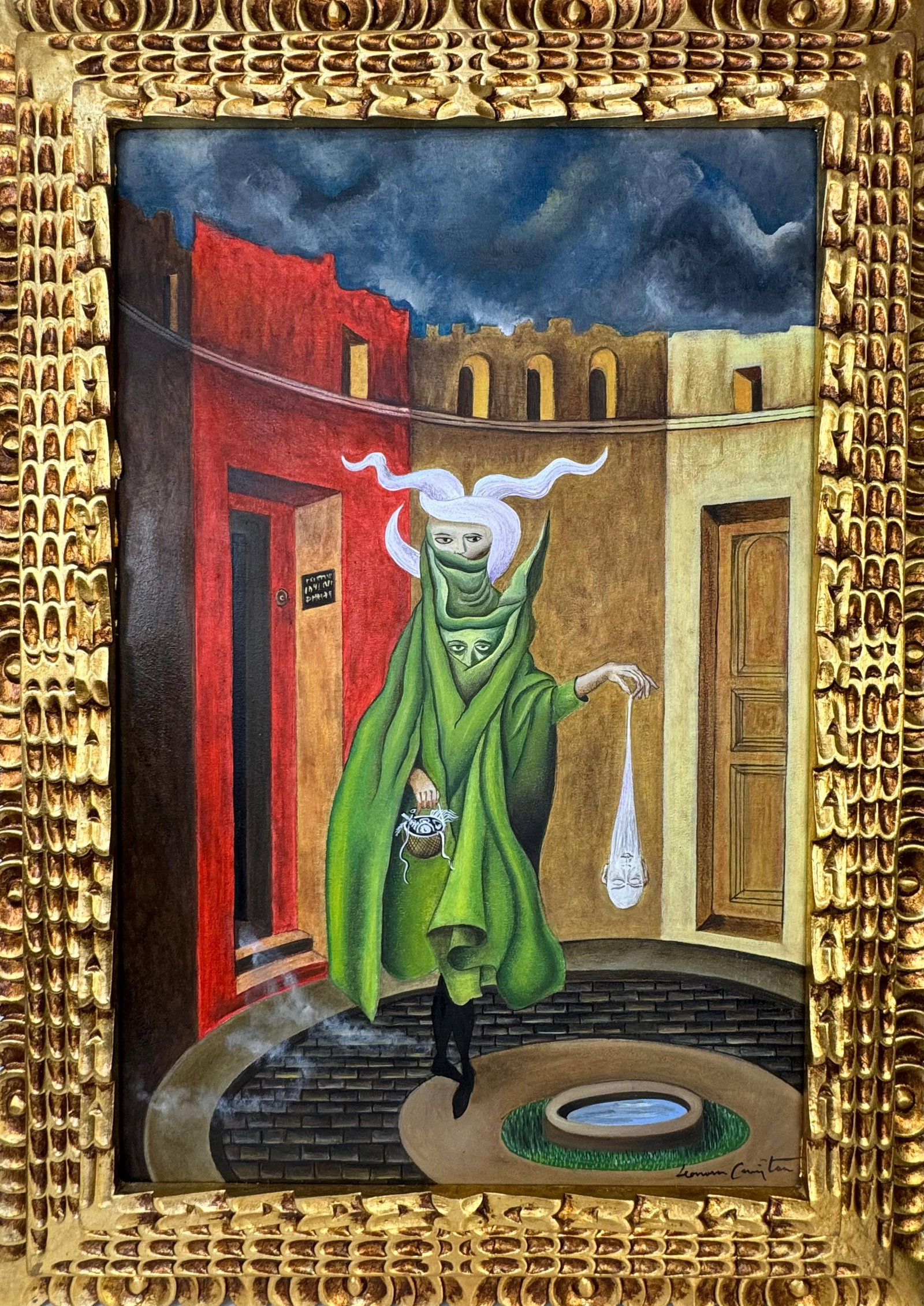 Leonora Carrington (Oil on canvas painting) Style of (1 of 4)