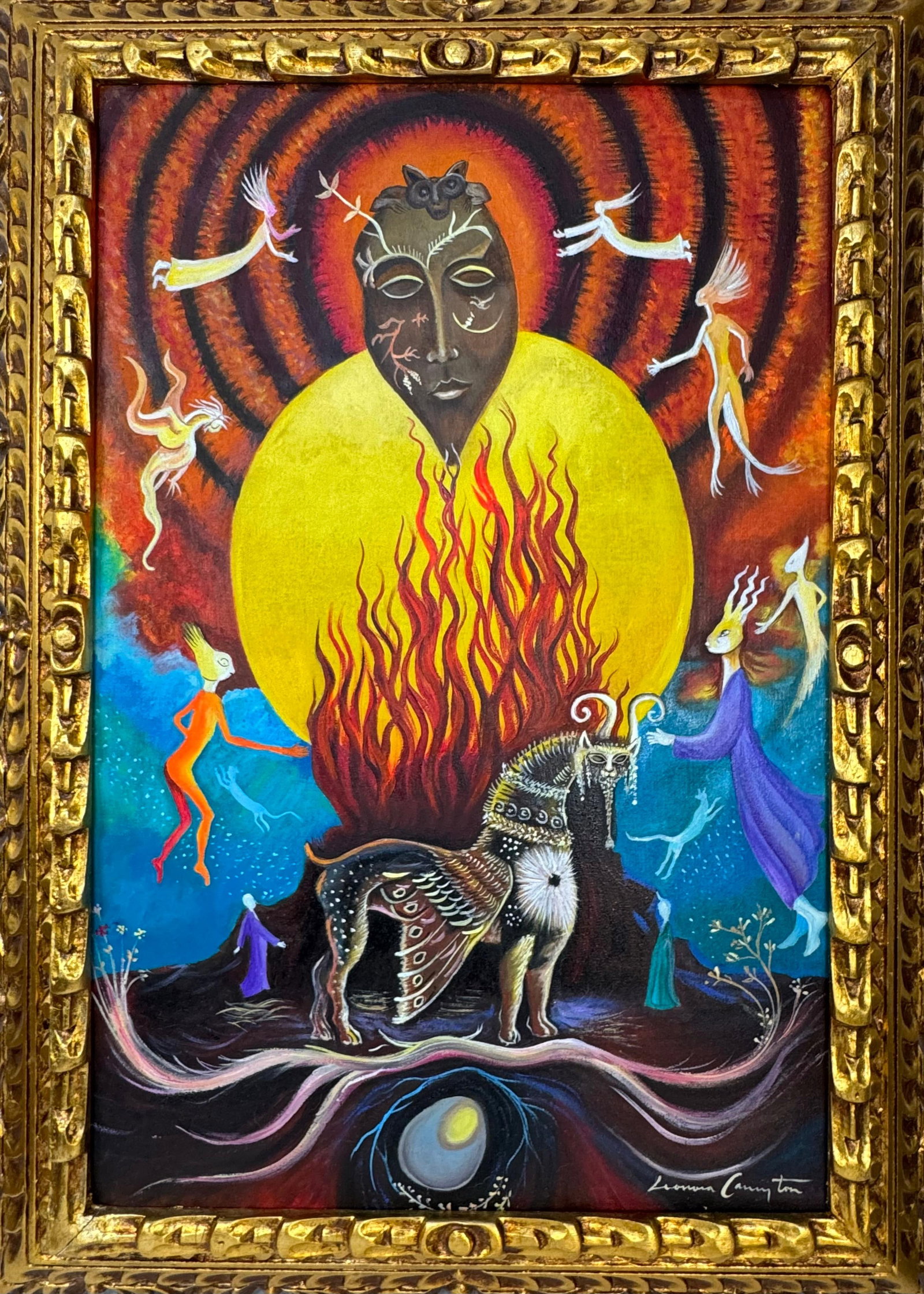 Leonora Carrington (Oil on canvas painting) Style of (1 of 4)