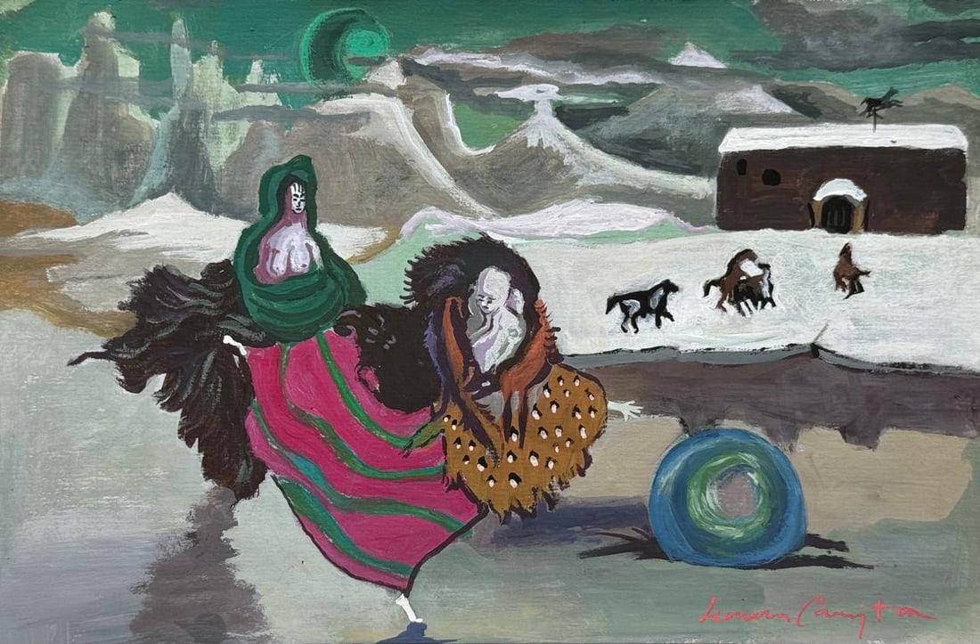 Leonora Carrington (Drawing on Paper Painting) Style of (1 of 4)