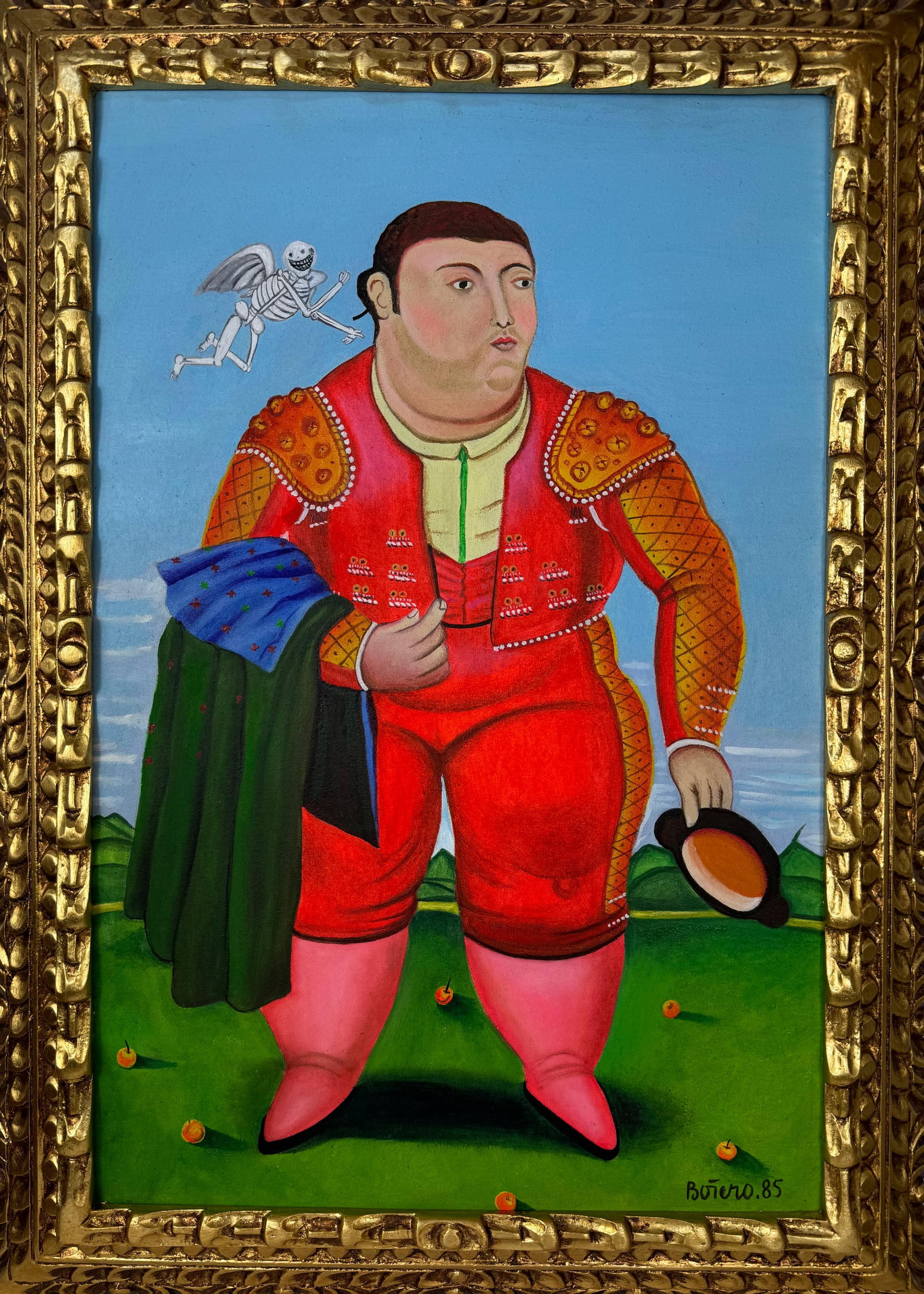 Fernando Botero (Oil on canvas painting) Style of (1 of 4)