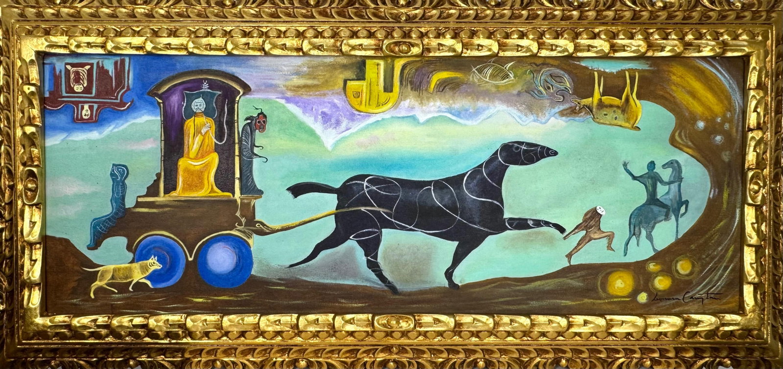 Leonora Carrington (Oil on canvas painting) Style of (1 of 4)