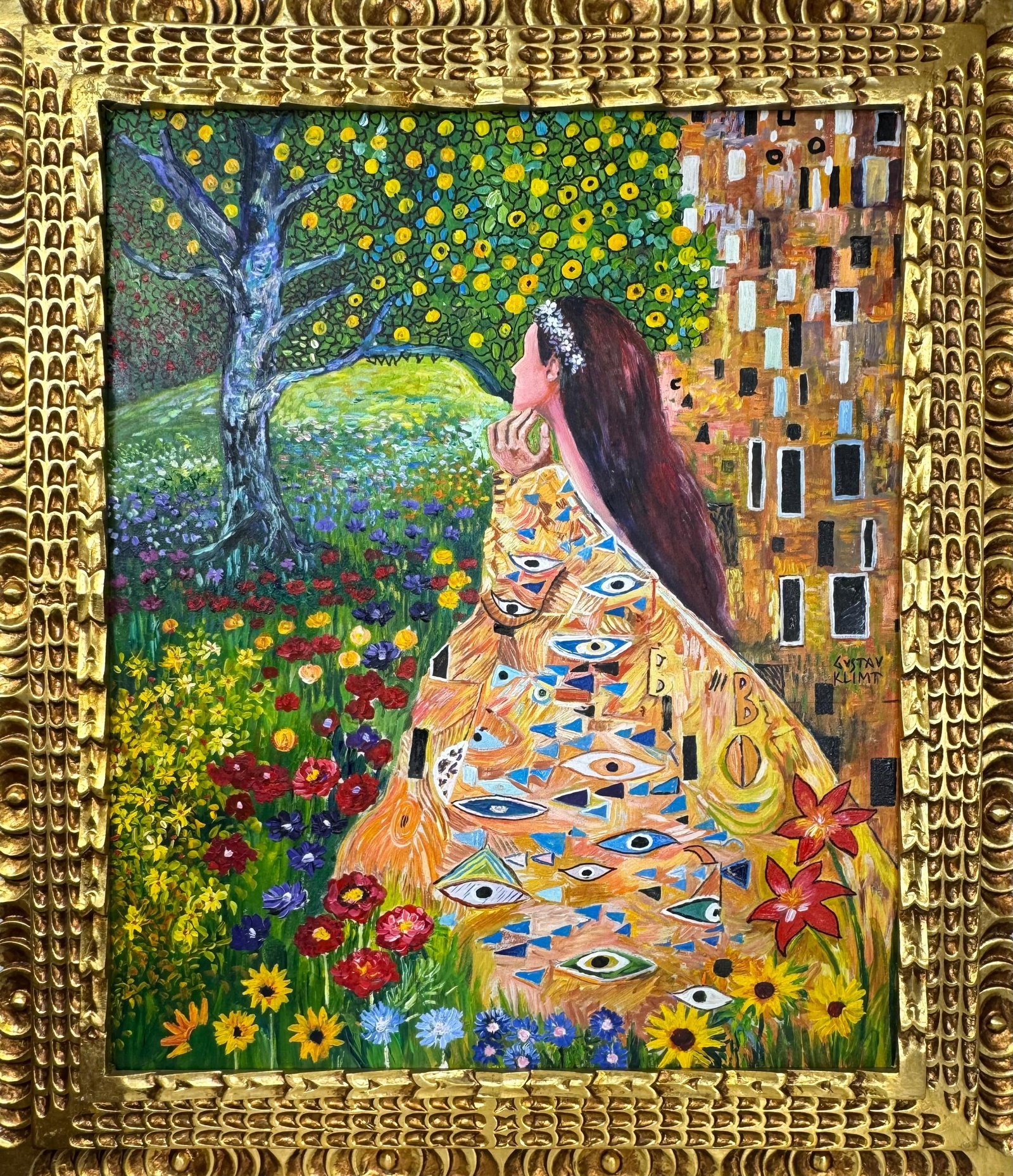 Gustav Klimt (Oil on canvas painting) Style of (1 of 4)