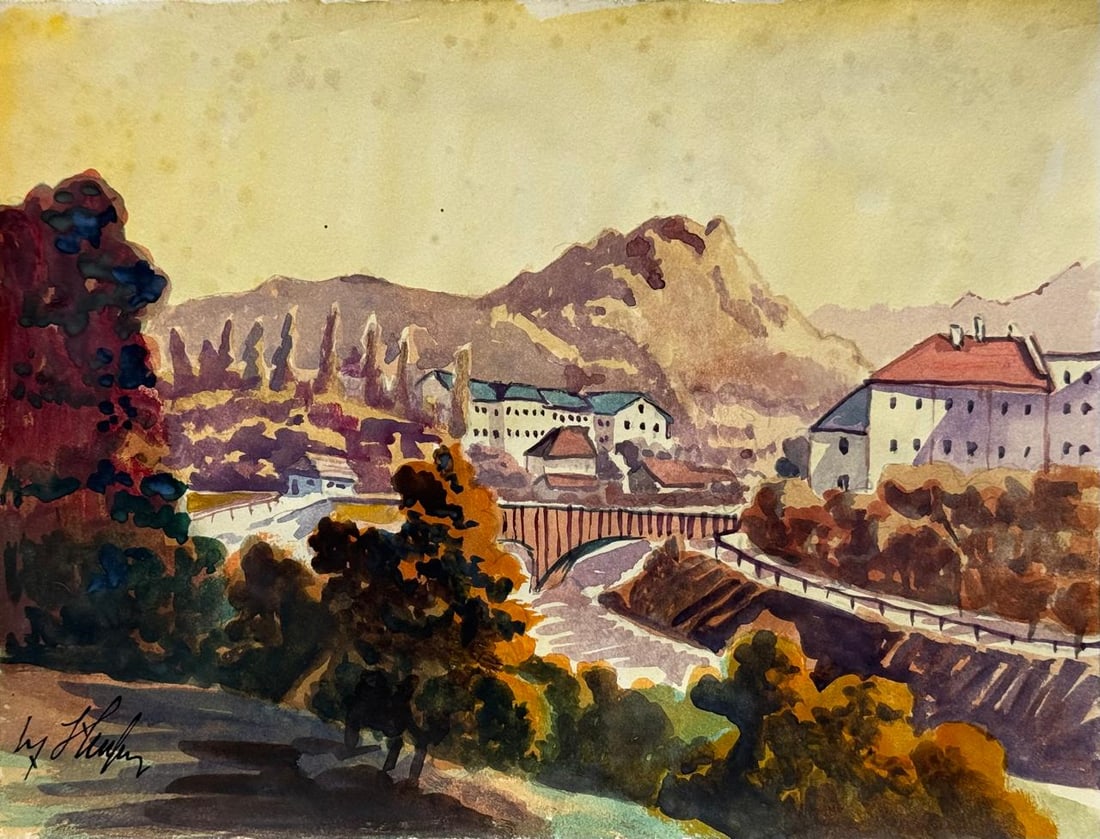 Adolf Hitler (Drawing on Paper Painting) Style of (1 of 4)