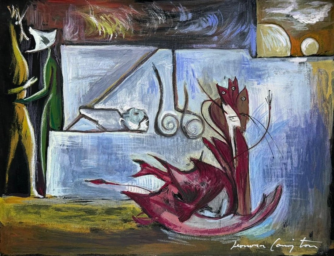 Leonora Carrington (Drawing on Paper Painting) Style of (1 of 4)