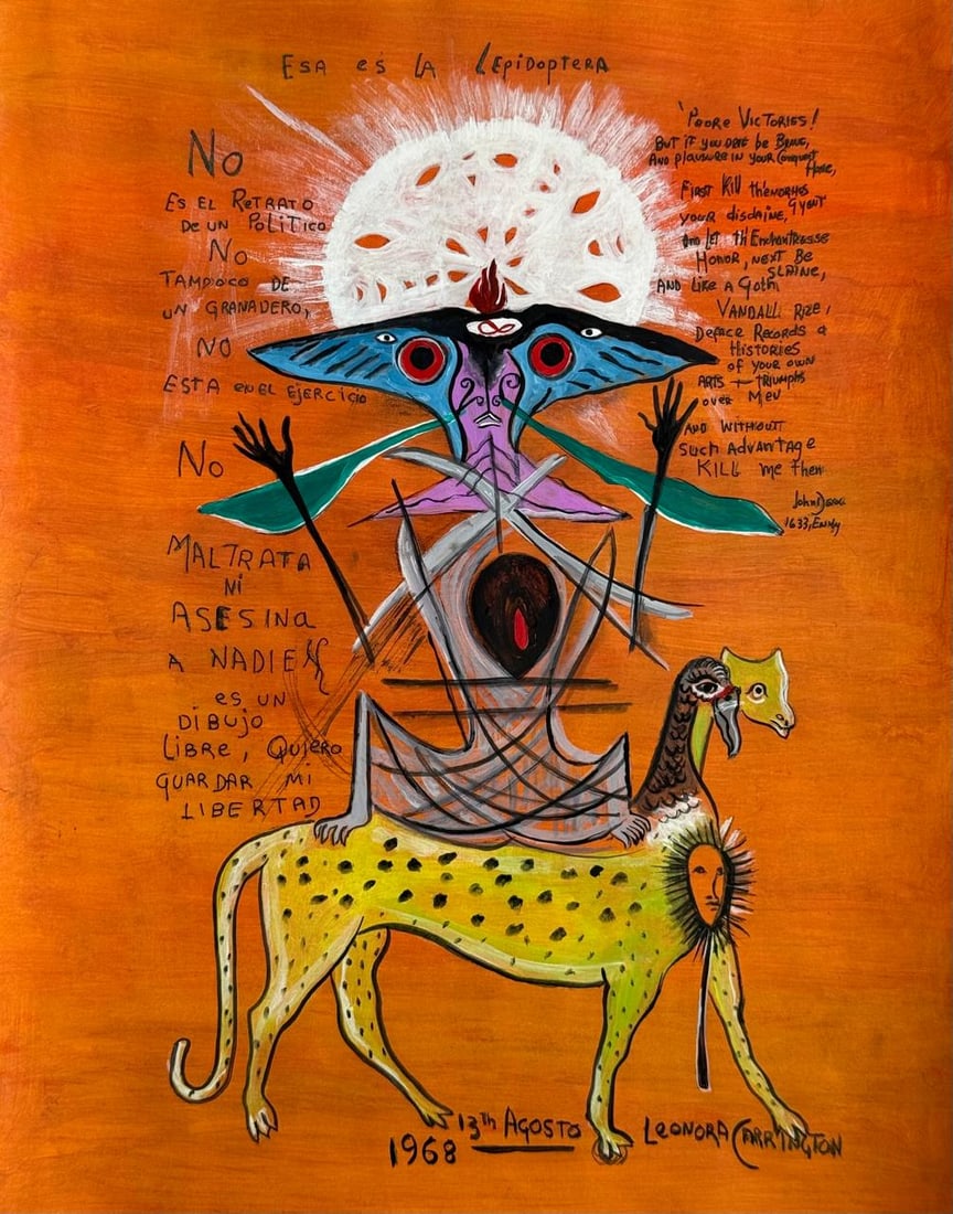 Leonora Carrington (Drawing on Paper Painting) Style of (1 of 4)