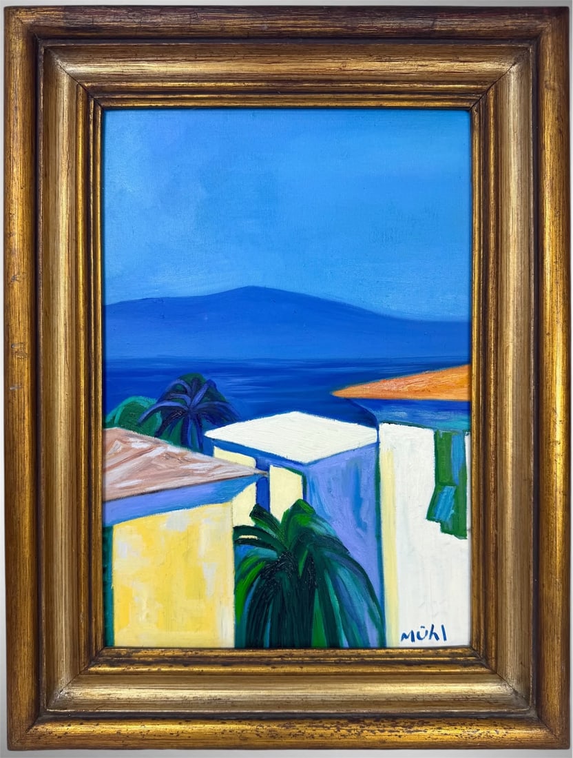 Roger Muhl (Oil on canvas painting) Style of (1 of 4)