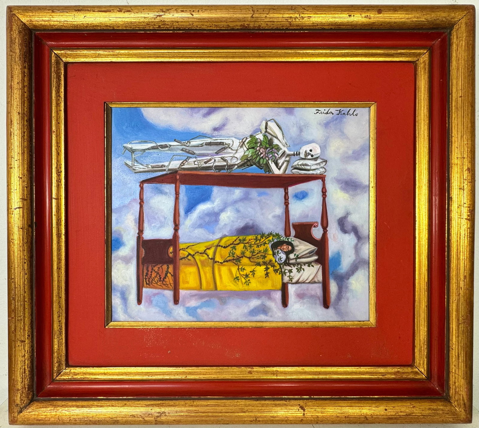 Frida Kahlo (Oil on canvas painting) Style of (1 of 5)