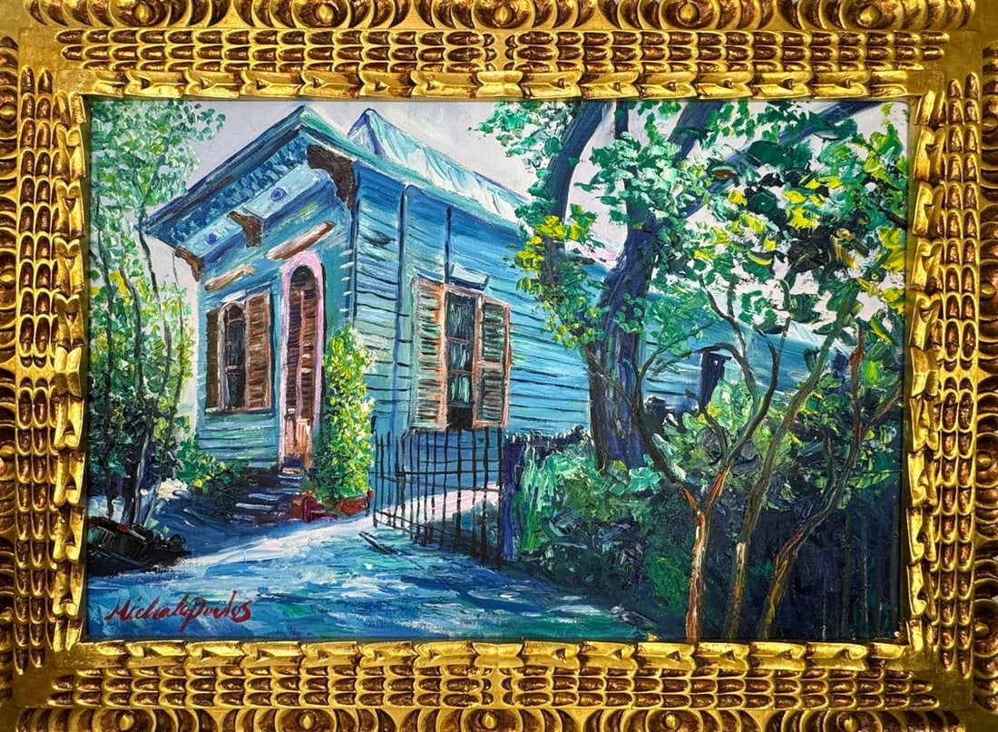 James Michalopoulos (Oil on canvas painting) Style of (1 of 4)