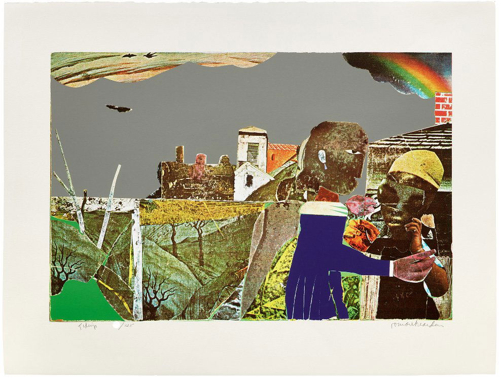 ROMARE BEARDEN - "TIDINGS" - Signed screenprint (1 of 4)