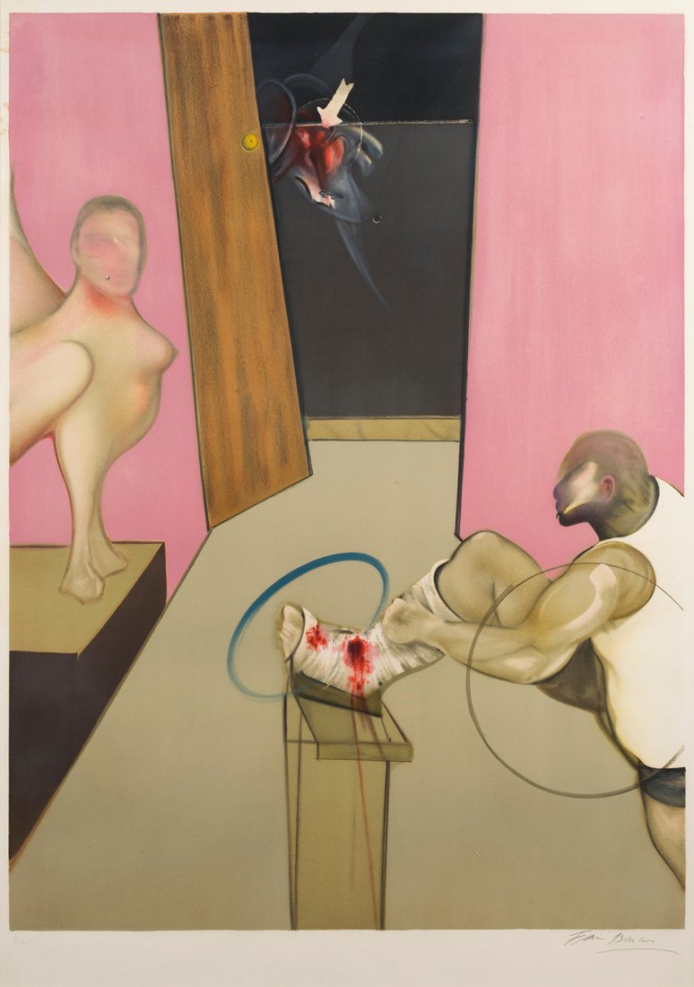 FRANCIS BACON - "Å’DIPUS AND THE SPHINX after Ingres" - Signed lithograph (1 of 4)
