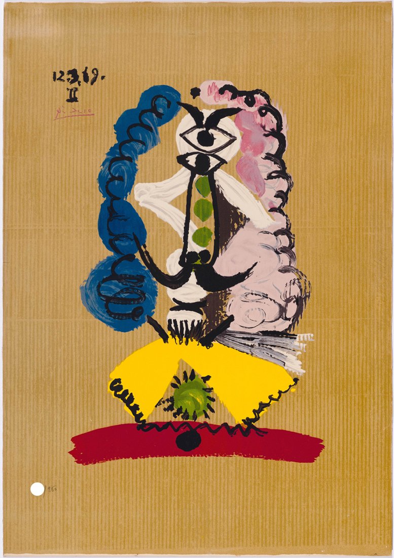 PABLO PICASSO after - "From: IMAGINARY PORTRAITS" - Signed litograph (1 of 4)