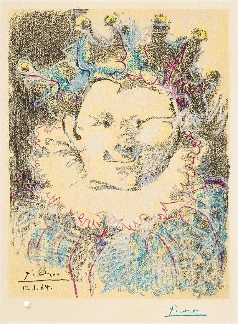 PABLO PICASSO after - "LE ROI FOU" - Signed litograph (1 of 4)