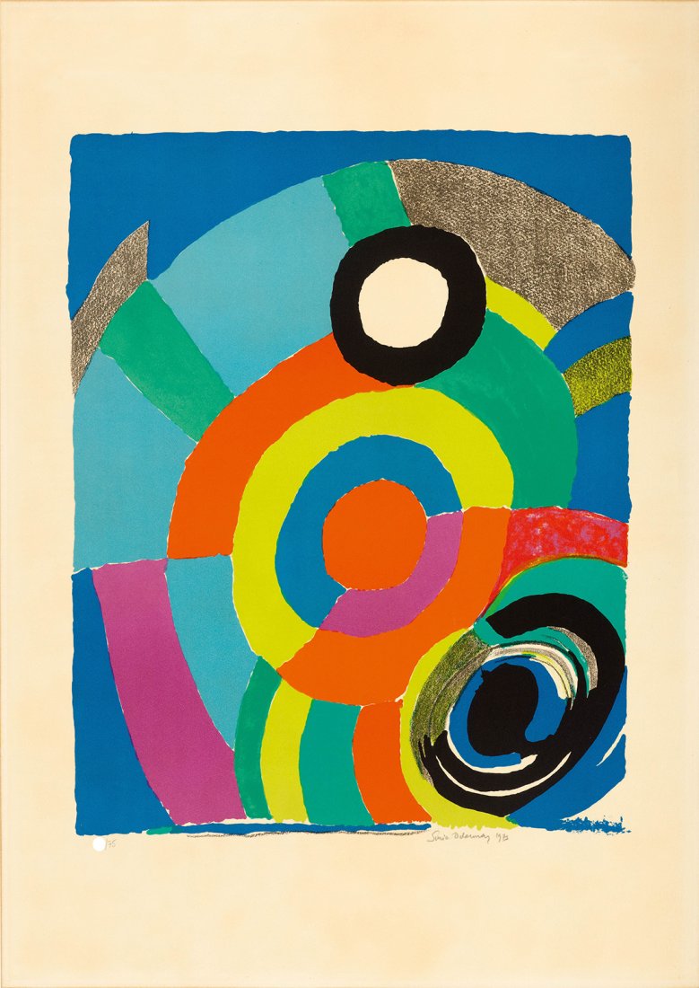 SONIA DELAUNAY - "TOURBILLION" - Signed litograph (1 of 4)