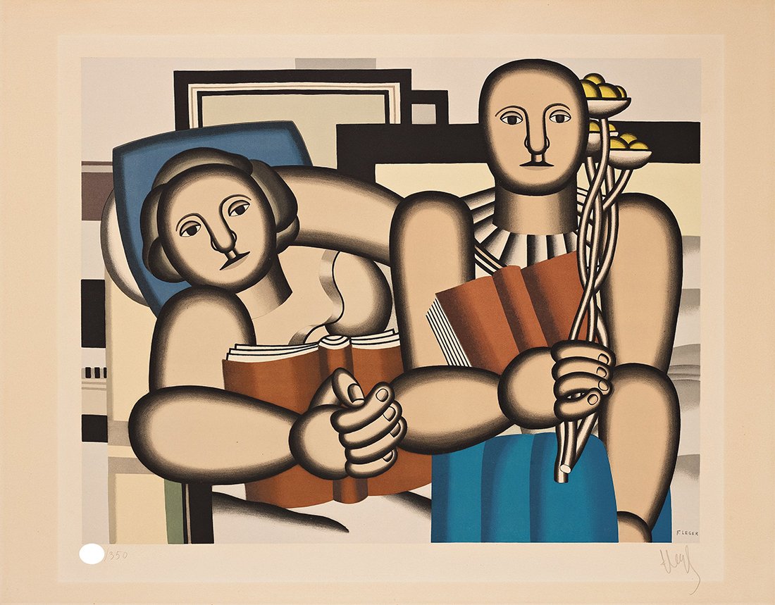 FERNAND LEGER - "LA LECTURE" - Signed litograph (1 of 4)