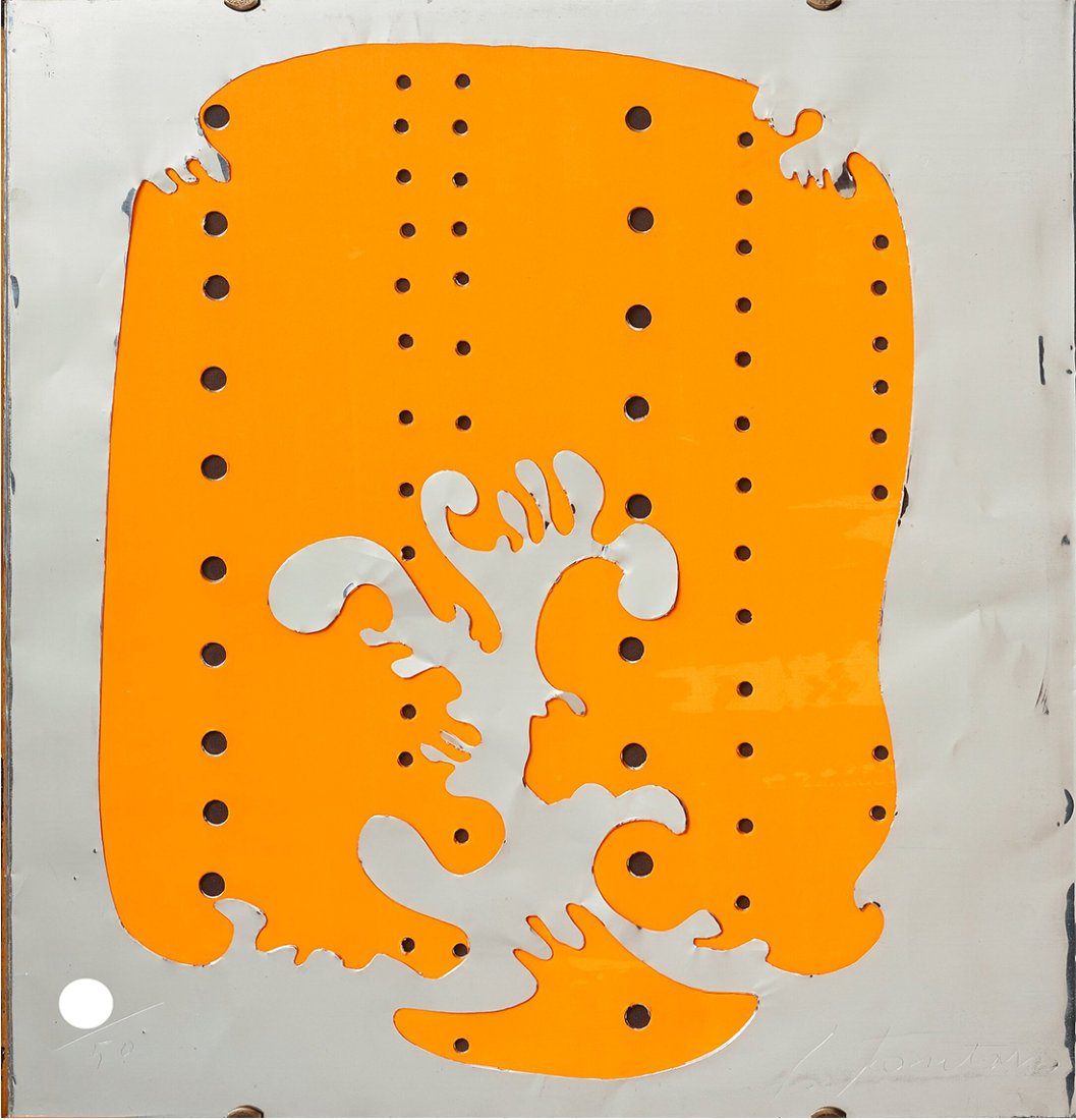 LUCIO FONTANA - "CONCETTO SPAZIALE (Teatrino)" - Signed screenprint (1 of 4)