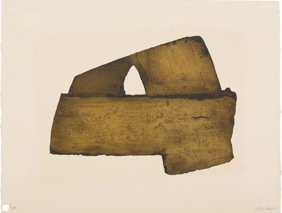 PIERRE SOULAGES - "EAU-FORTE XX" - Signed etching (1 of 4)