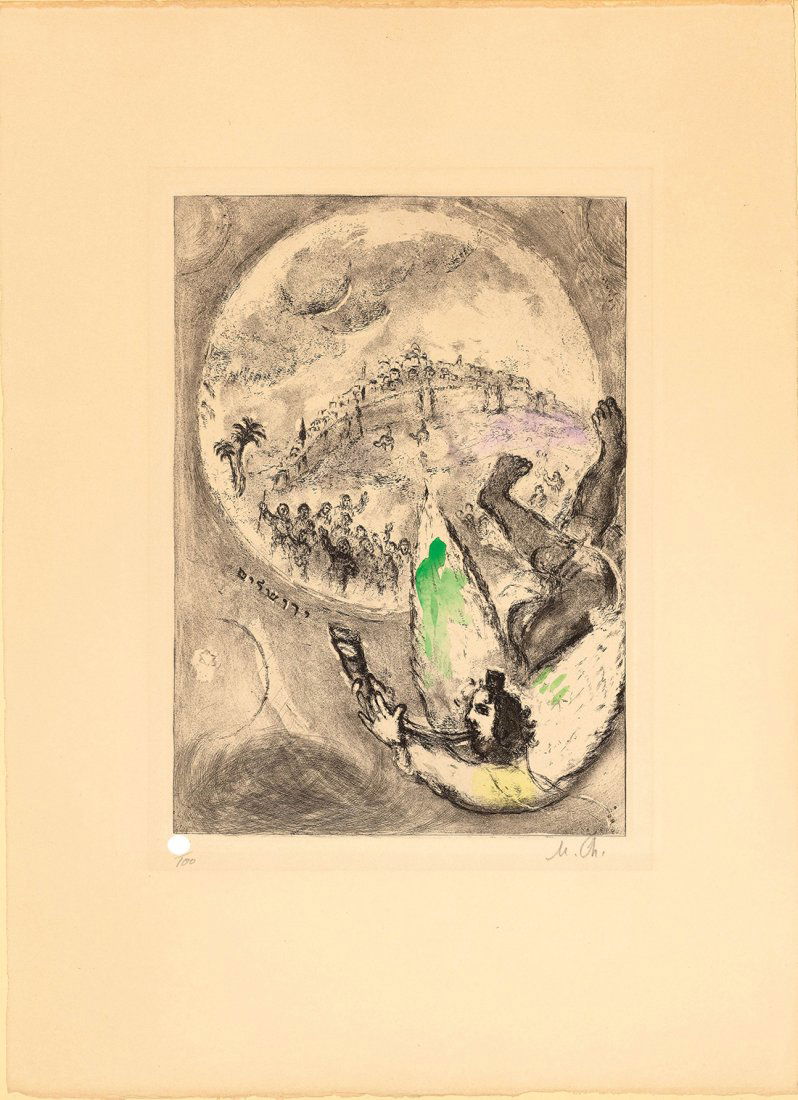 MARC CHAGALL - "from BIBLE" - Signed etching (1 of 4)
