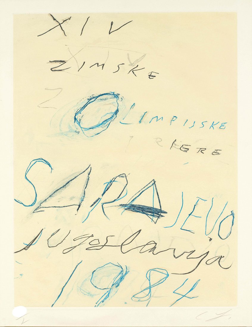CY TWOMBLY - "UNTITLED" - Signed etching (1 of 4)