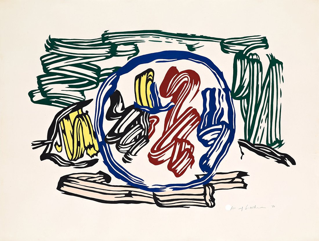 ROY LICHTENSTEIN - "APPLE AND LEMON" - Signed woodcut (1 of 3)