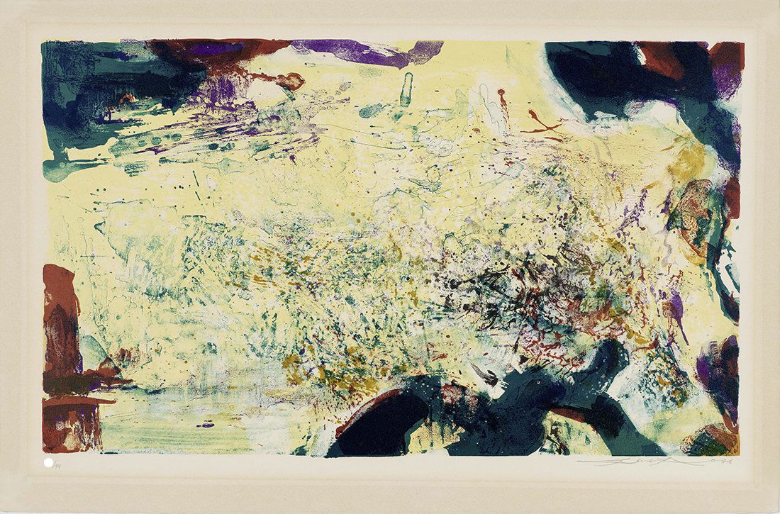 ZAO WOU-KI - "from: A LA GLOIRE DE L'IMAGE ET ART POETIQUE" - Signed litograph (1 of 4)