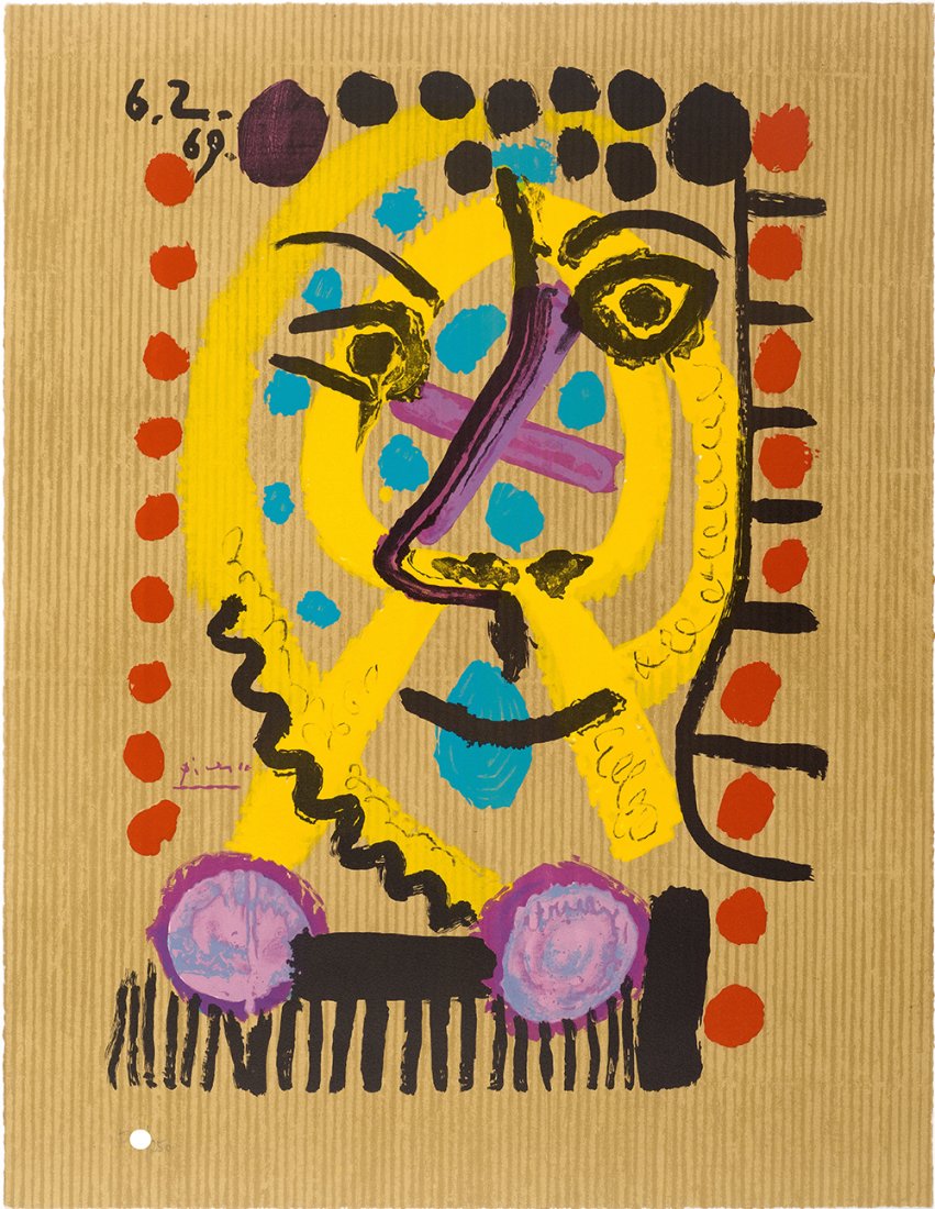 PABLO PICASSO after - "From: IMAGINARY PORTRAITS" - Signed litograph (1 of 4)