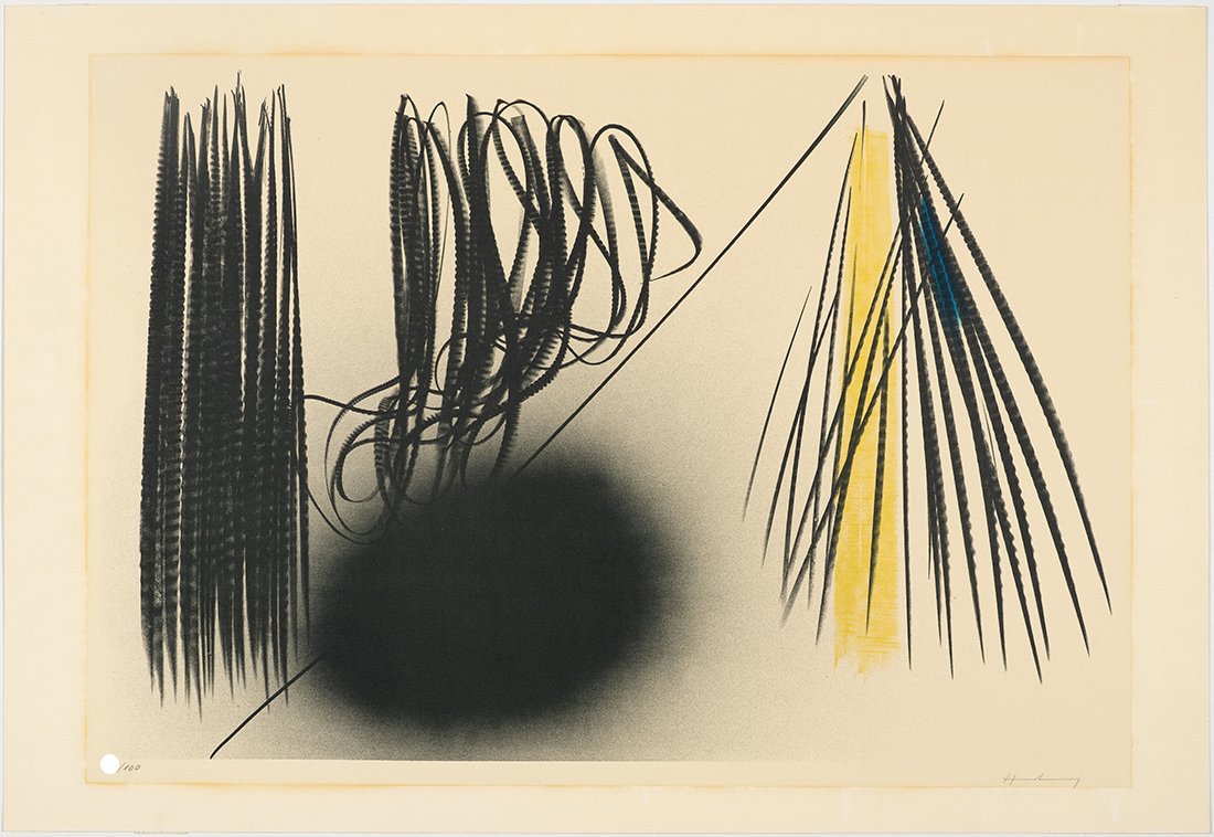 HANS HARTUNG - "L1970-21" - Signed litograph (1 of 4)
