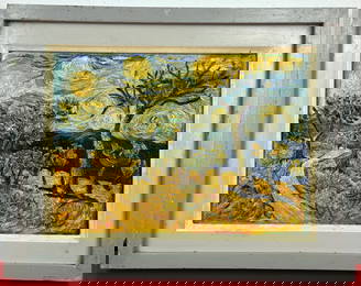 Vincent Van Gogh (Oil on Masonite painting) Style of